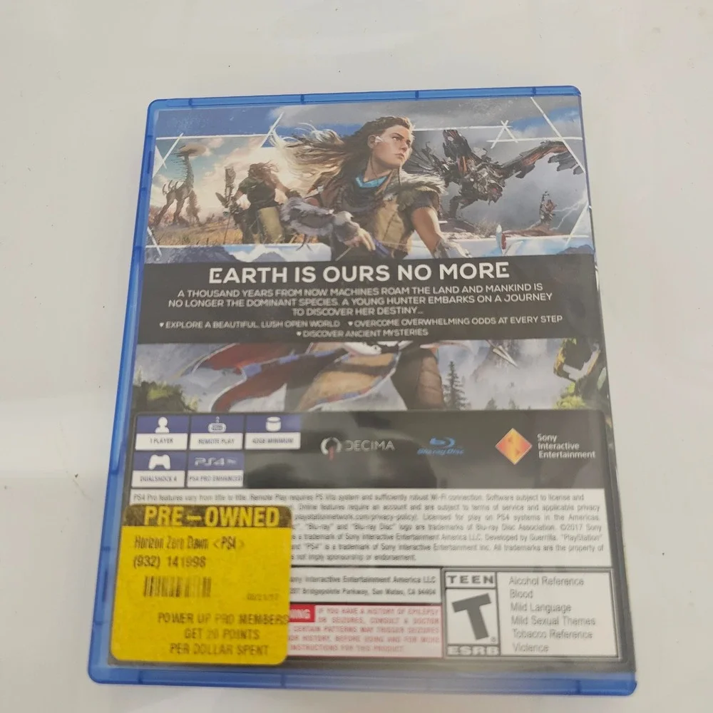 Sony horizon zero